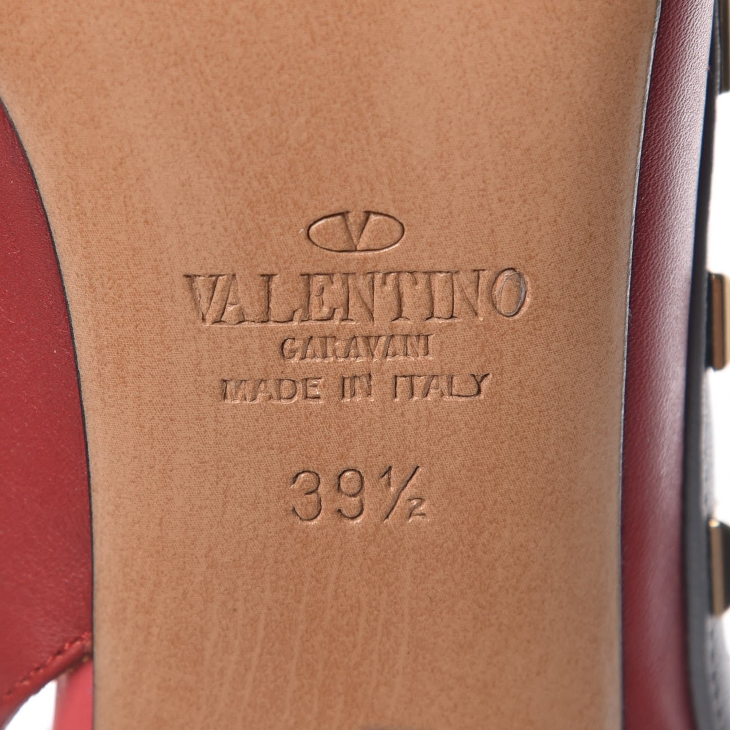Valentino Garavani Nappa Rockstud Ankle Strap 100mm Pumps 39.5 Rosso Valentino Grey Clover Deep Rose 6 of 7