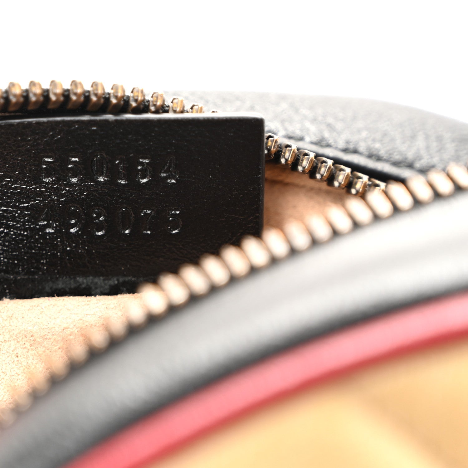 Gucci Azalea Calfskin Matelasse Diagonal Patchwork Mini Torchon GG Marmont Round Shoulder Bag Black Beige Romantic Cerise 7 of 10