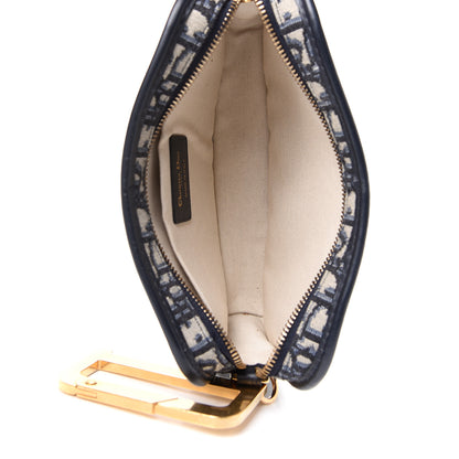 Christian Dior Oblique Diorquake Clutch Blue 5 of 7