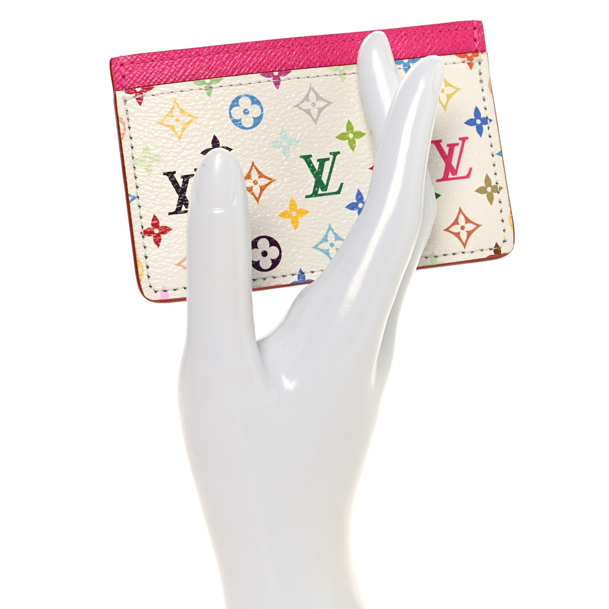 Louis Vuitton LV X TM Monogram Multicolor Card Holder Kawaii Pink 2 of 7