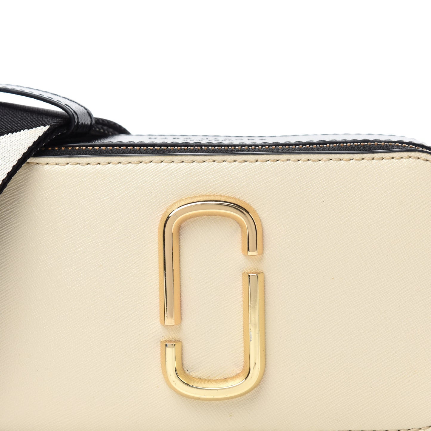 Saffiano Small Snapshot Camera Bag Cloud White Multicolor