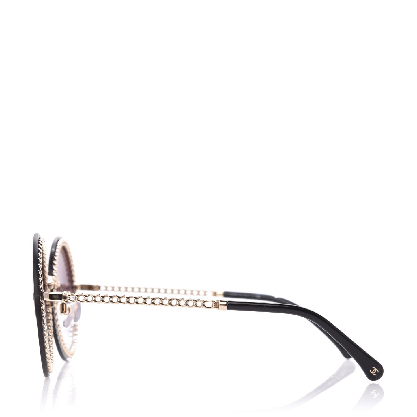 Round Chain Sunglasses 4245 Gold