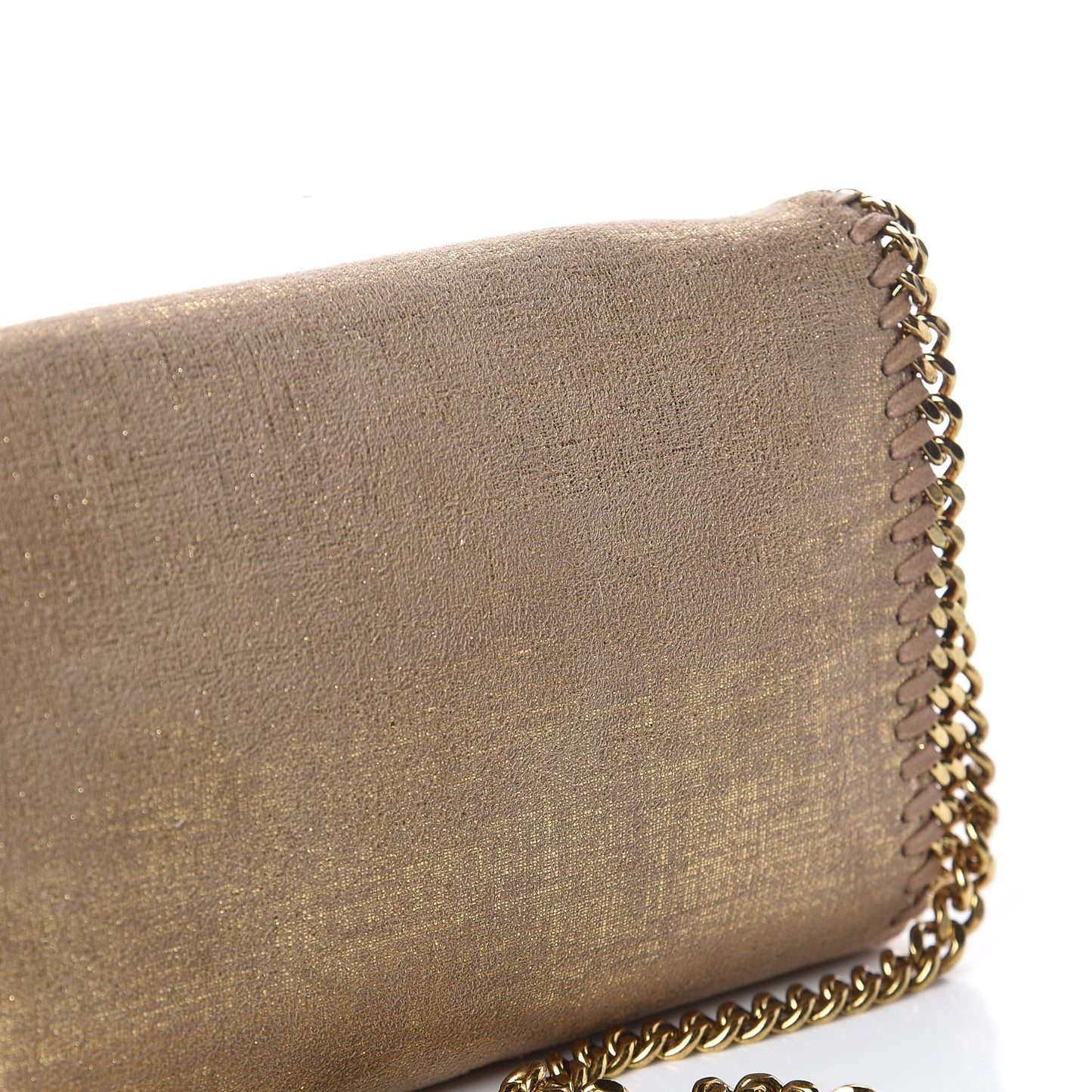 Shaggy Deer Falabella Crossbody Bag Gold