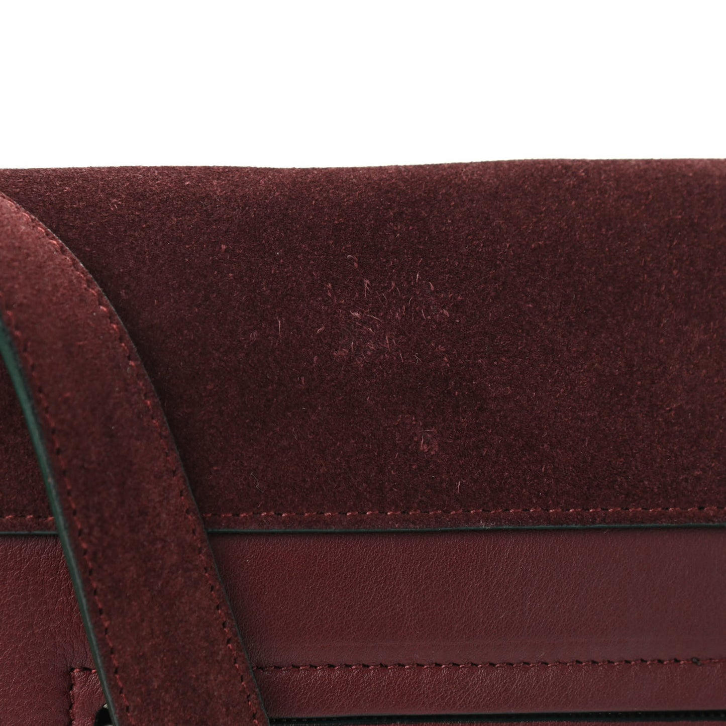 Suede Calfskin Pony Hair Medium Tri-Color Diamond Shoulder Bag Blood