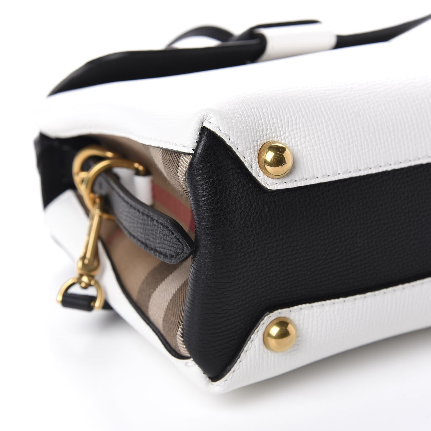 Derby Calfskin House Check Small Camberley Chalk White Black