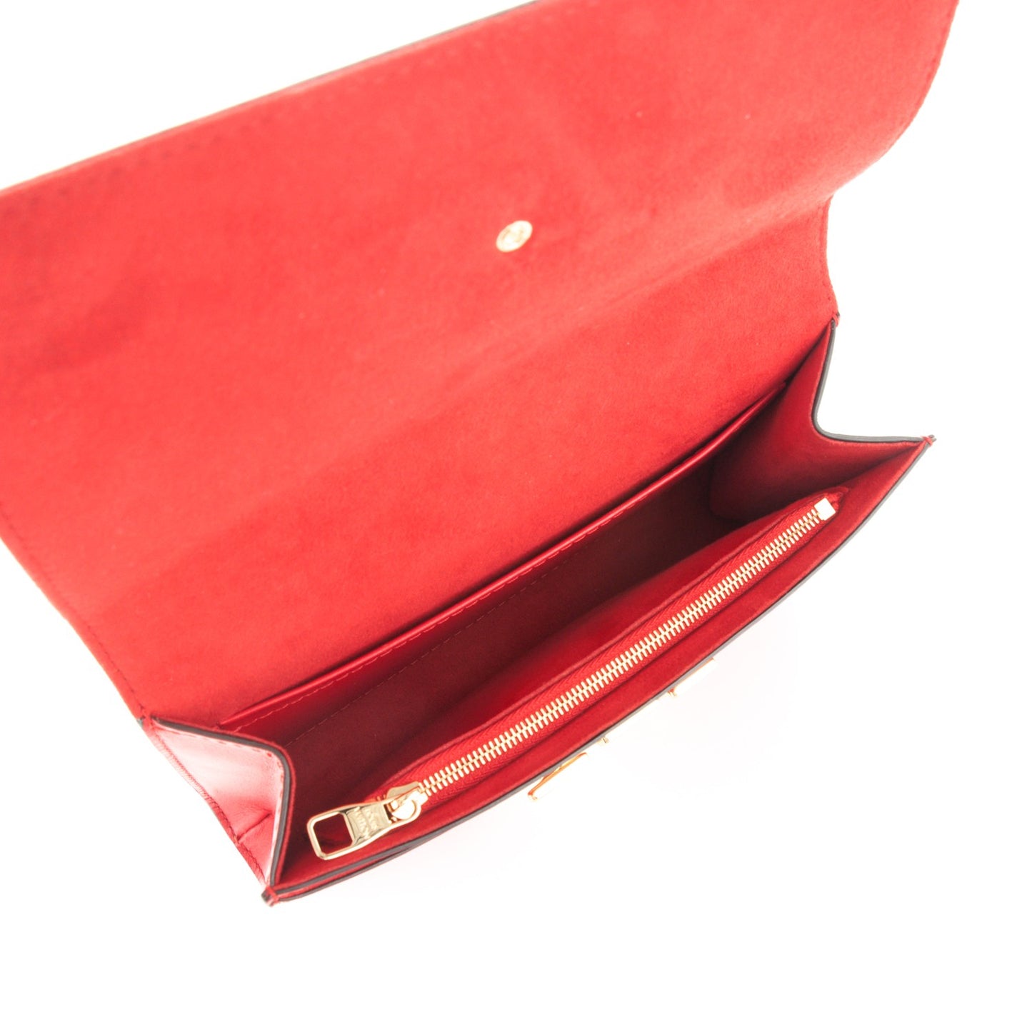 Calfskin Chain Louise MM Red