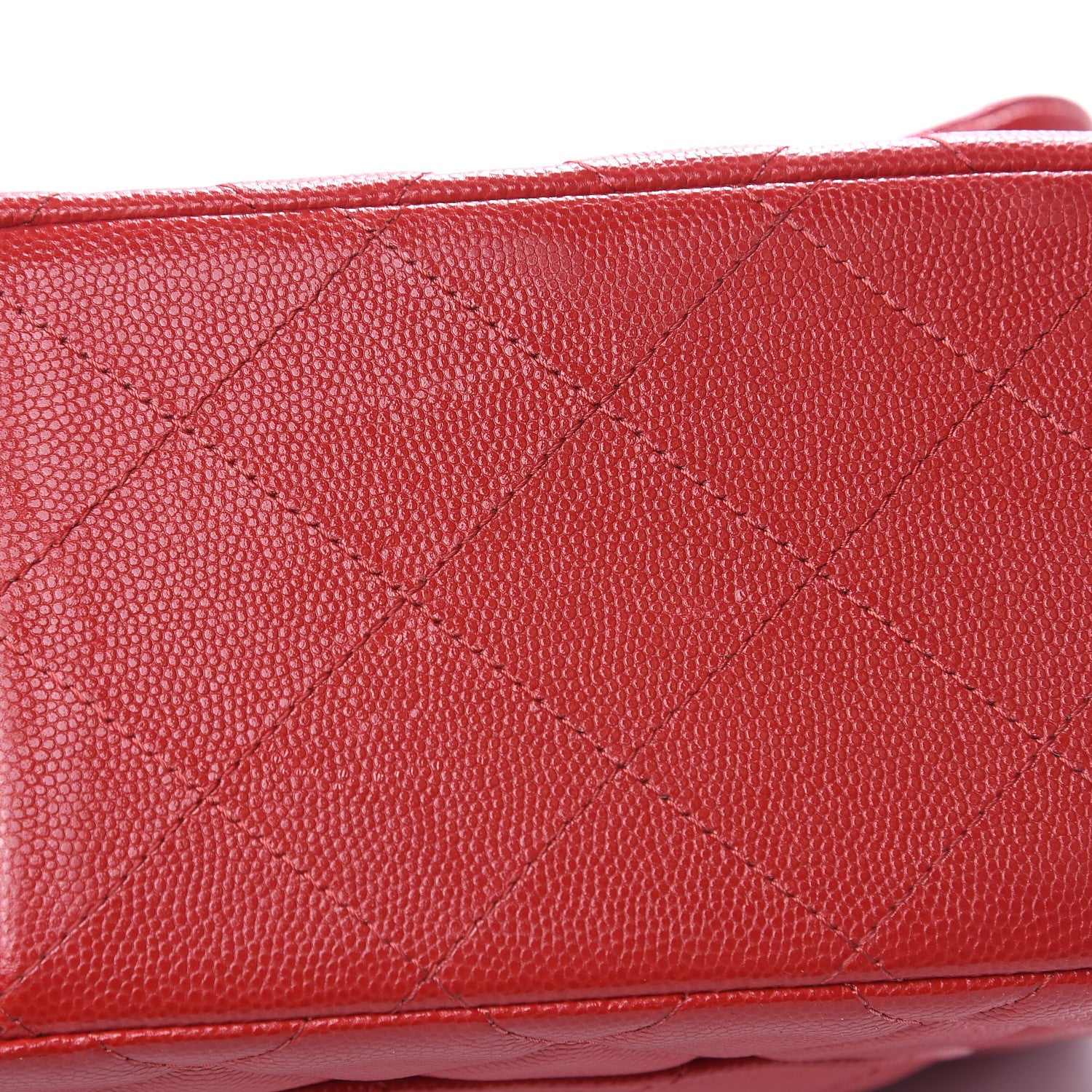 Chanel Caviar Quilted Jumbo Double Flap Red 11 of 20