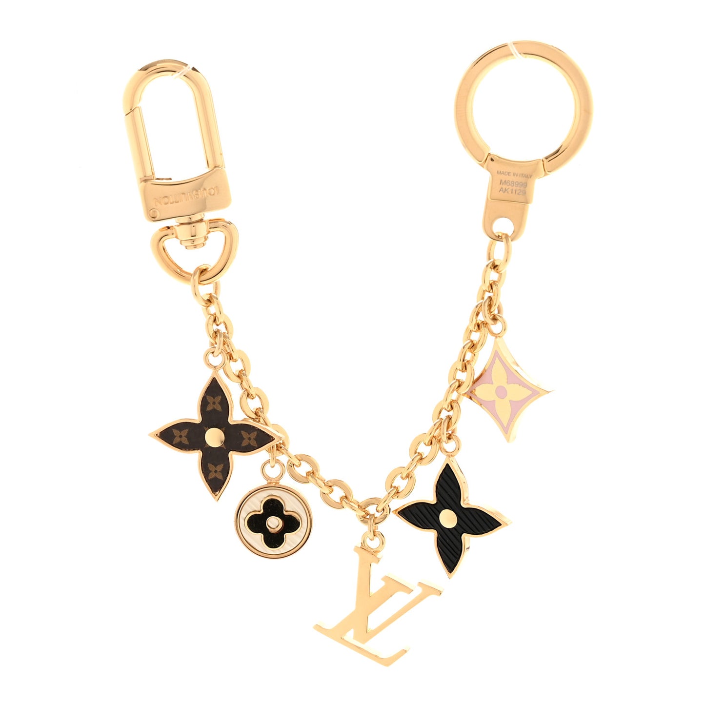 Monogram Spring Street Bag Charm Key Holder Gold