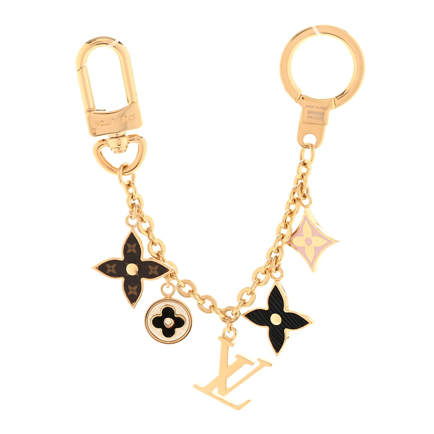 Louis Vuitton Monogram Spring Street Bag Charm Key Holder Gold 1 of 5