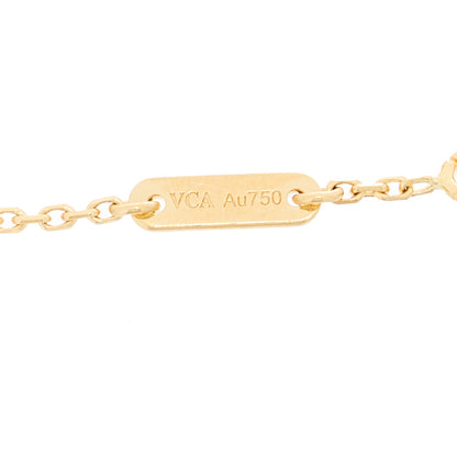 Van Cleef & Arpels 18K Yellow Gold Mother of Pearl Sweet Alhambra Butterfly Bracelet 5 of 6