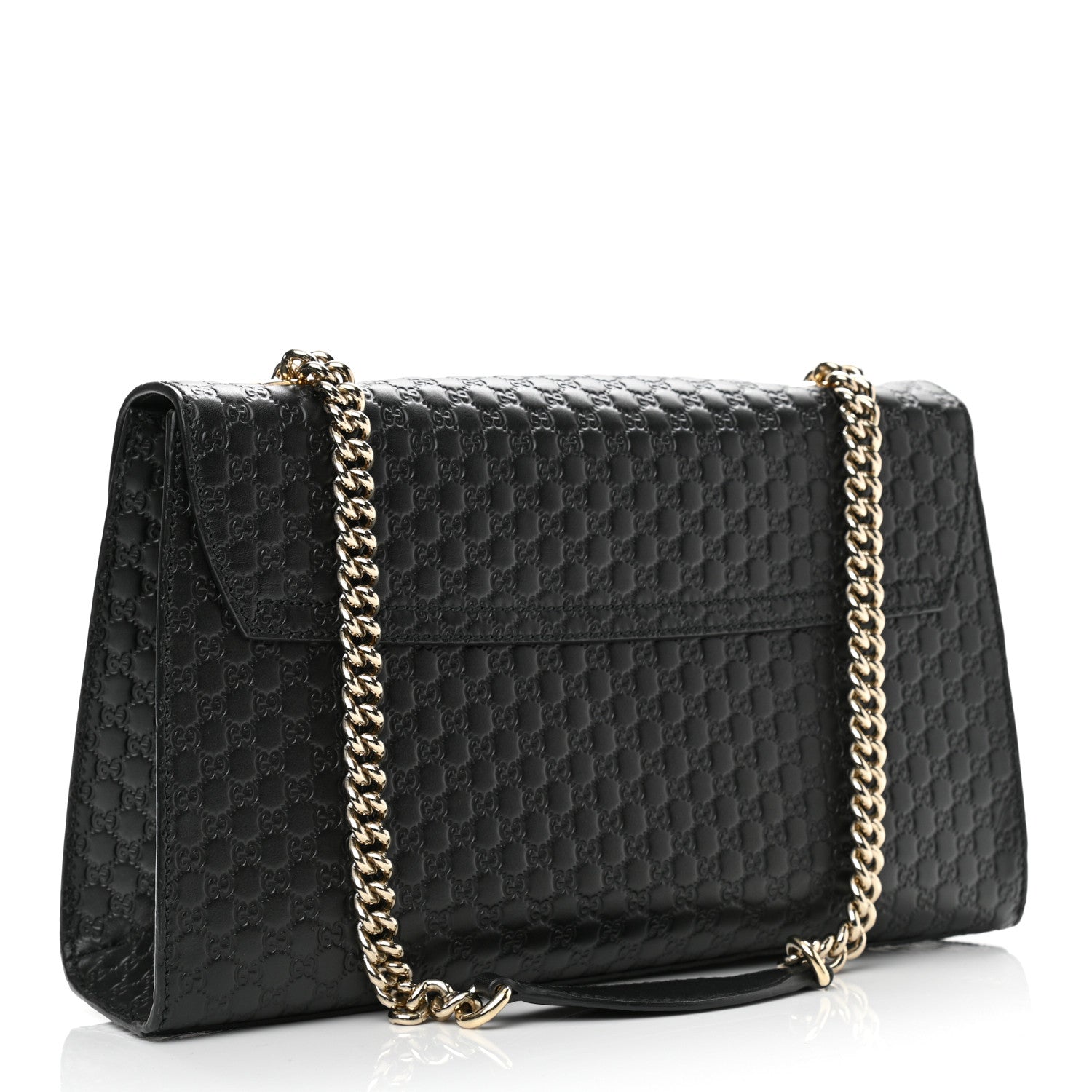 Gucci Microguccissima Medium Emily Chain Shoulder Bag Black 3 of 11