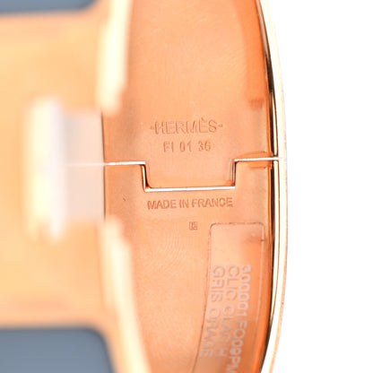 Hermes Enamel Clic Clac H Wide Bracelet PM Gris Orage 4 of 4