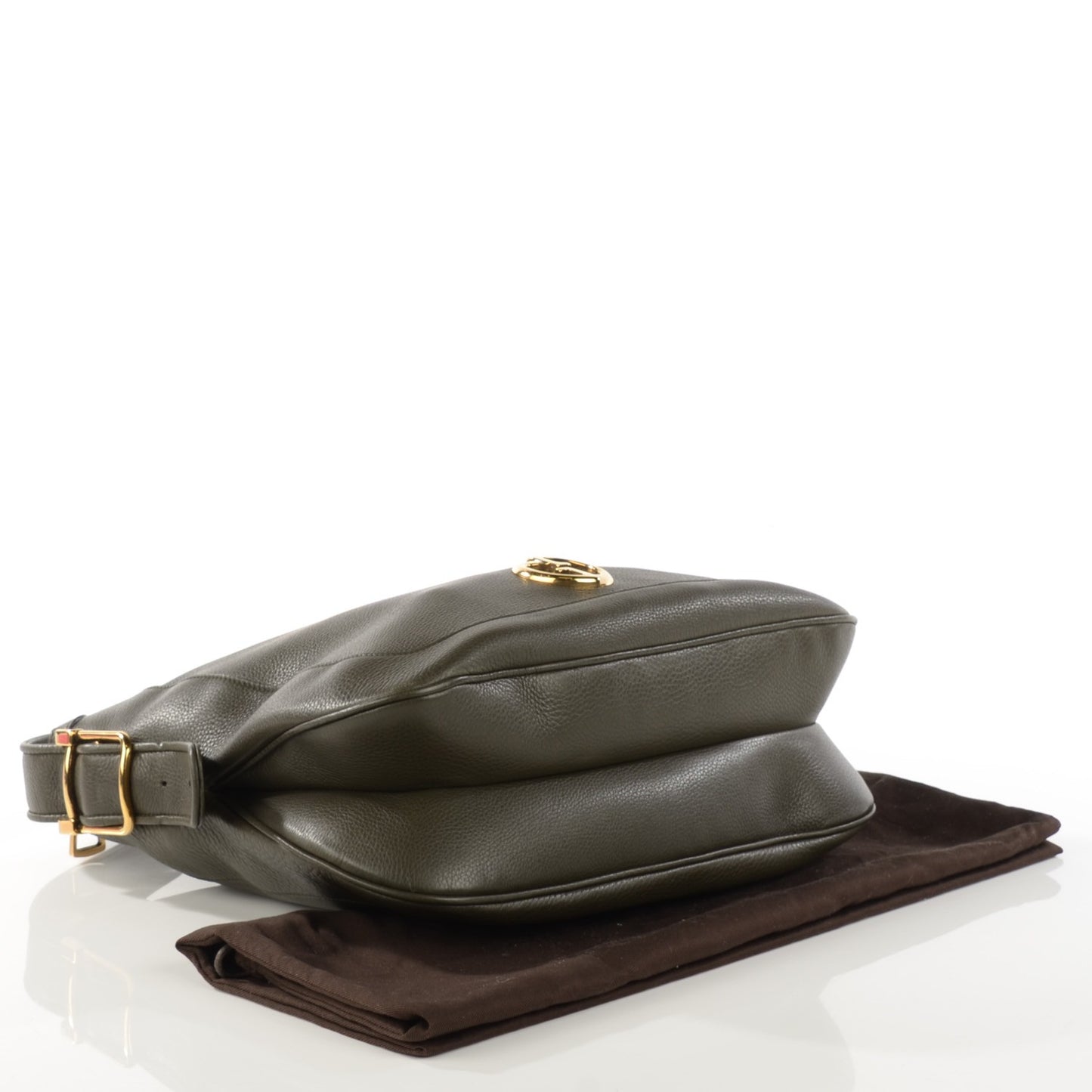 Calfskin 1973 Messenger Military Green