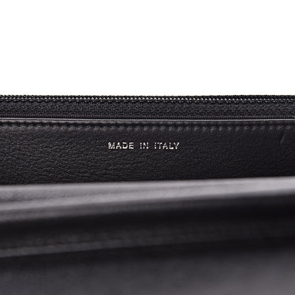 Chanel Crumpled Calfskin Quilted Wallet On Chain WOC So Black 9 of 14