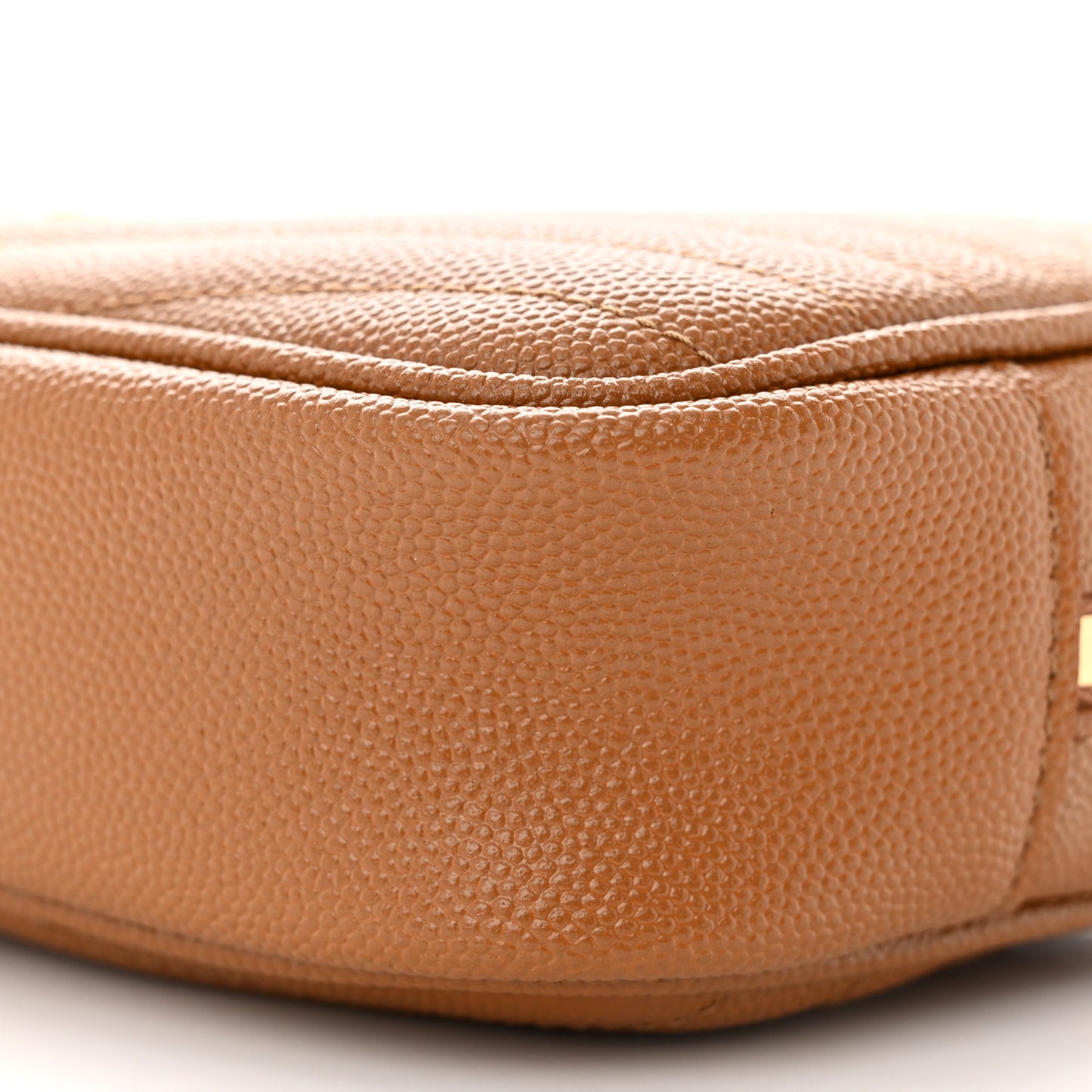 Grain De Poudre Matelasse Monogram Mini Lou Camera Bag Dark Natural