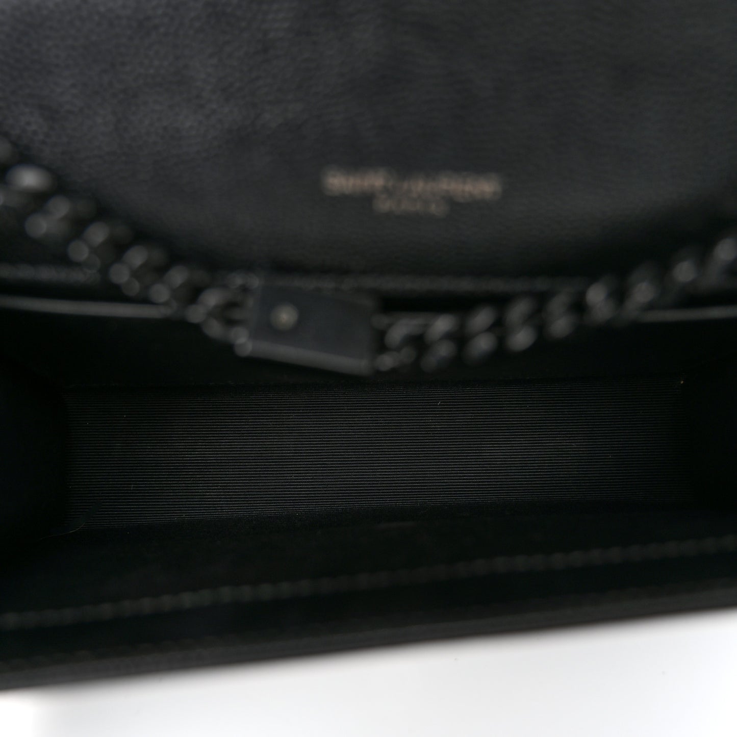 Grain De Poudre Small Monogram Monochrome Kate Satchel Black