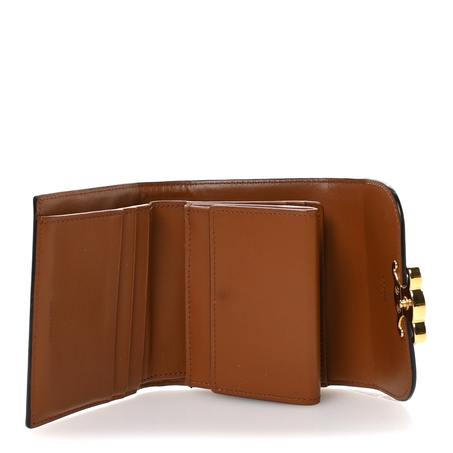 Celine Triomphe Canvas Small Triomphe Wallet Tan 5 of 9