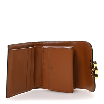 Celine Triomphe Canvas Small Triomphe Wallet Tan 5 of 9