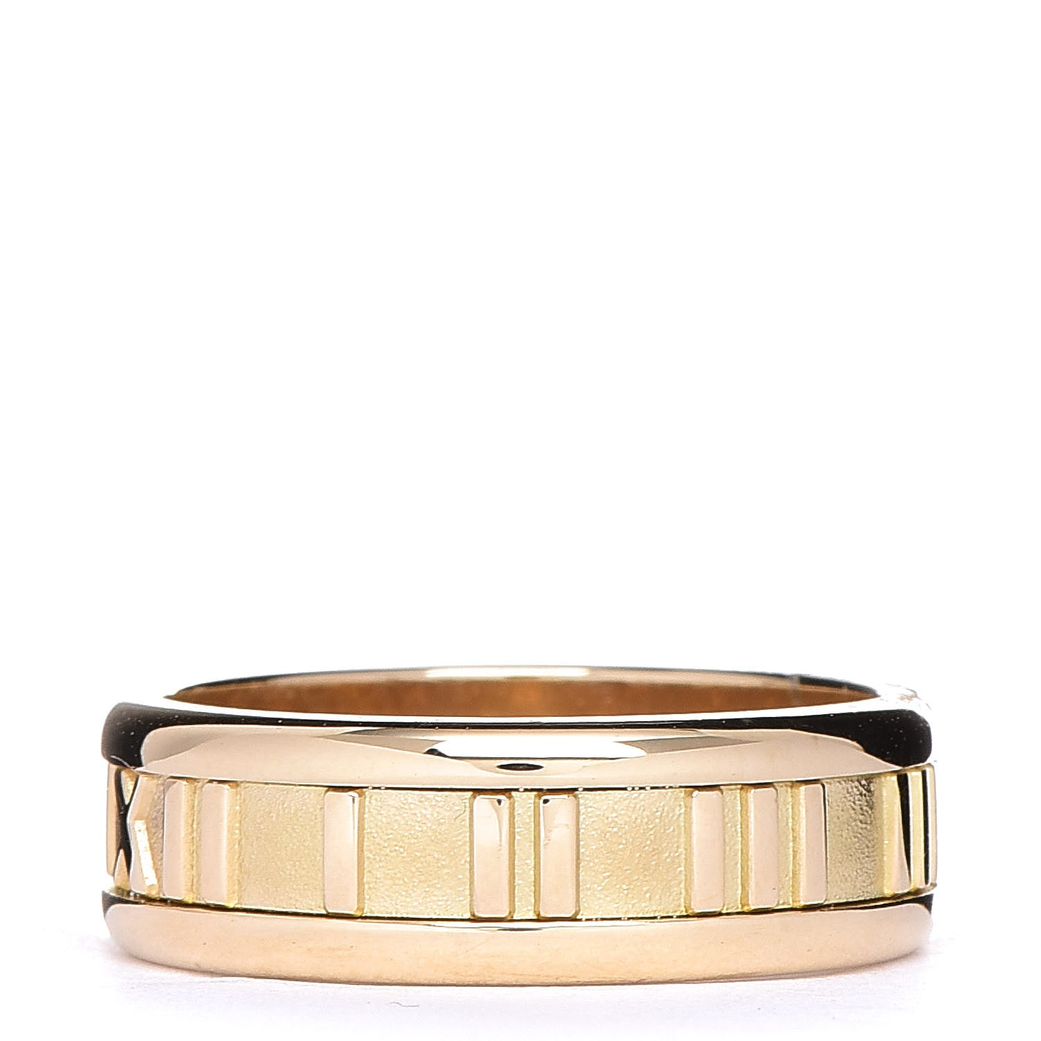 Tiffany 18K Yellow Gold Atlas Ring 61 9.25 3 of 5