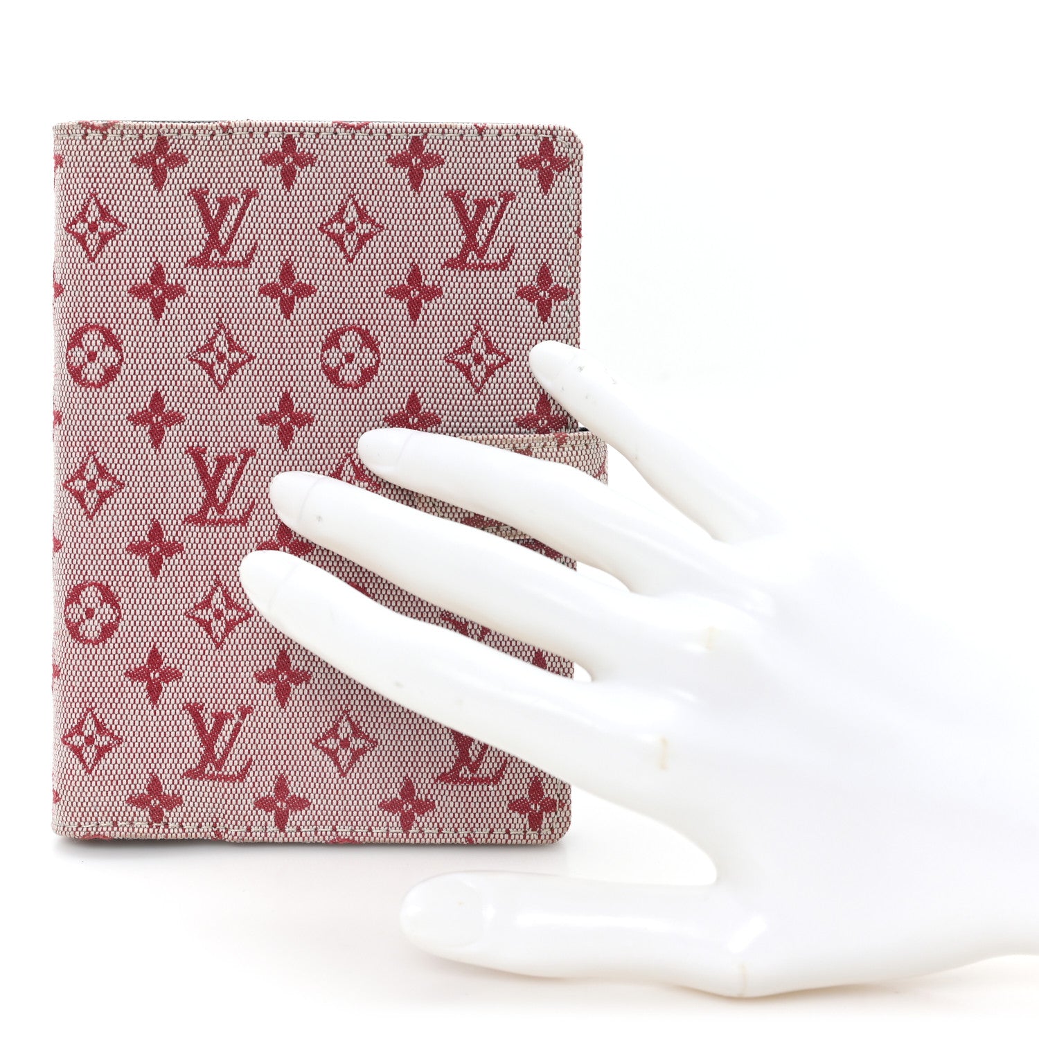 Louis Vuitton Mini Lin Small Ring Agenda Cover Cherry 2 of 8
