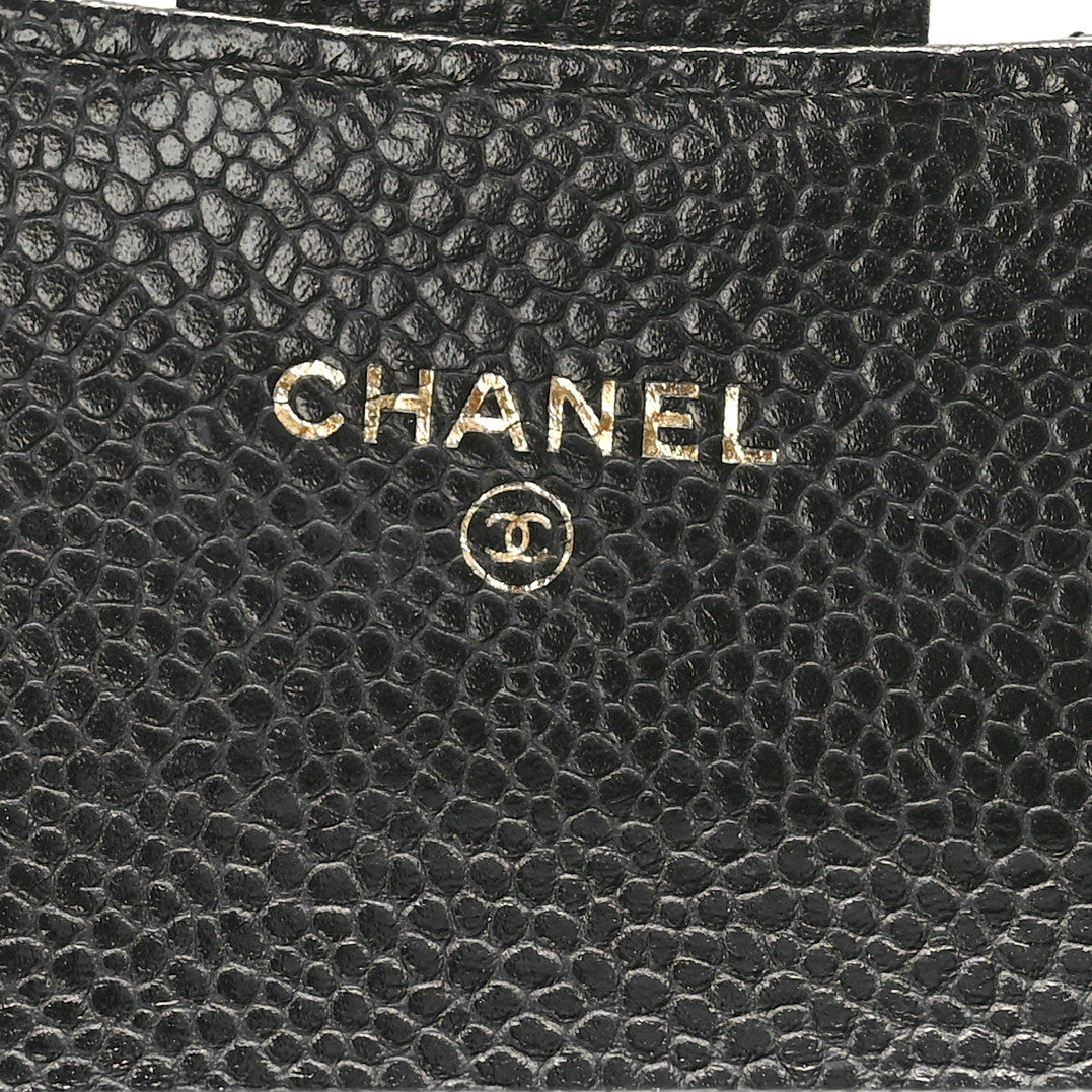 Chanel Caviar Quilted Flap Card Holder Black 6 of 9
