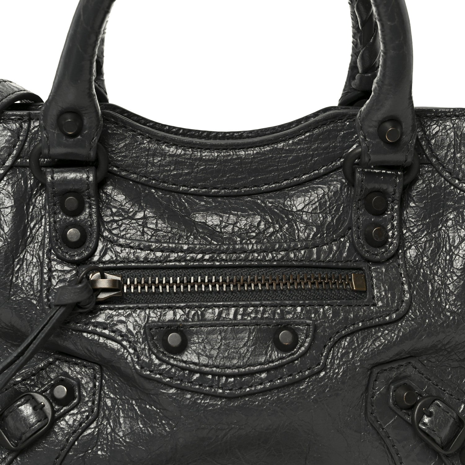 Balenciaga Agneau Arena Storico Classic Hardware Nano Le City Grey 8 of 10