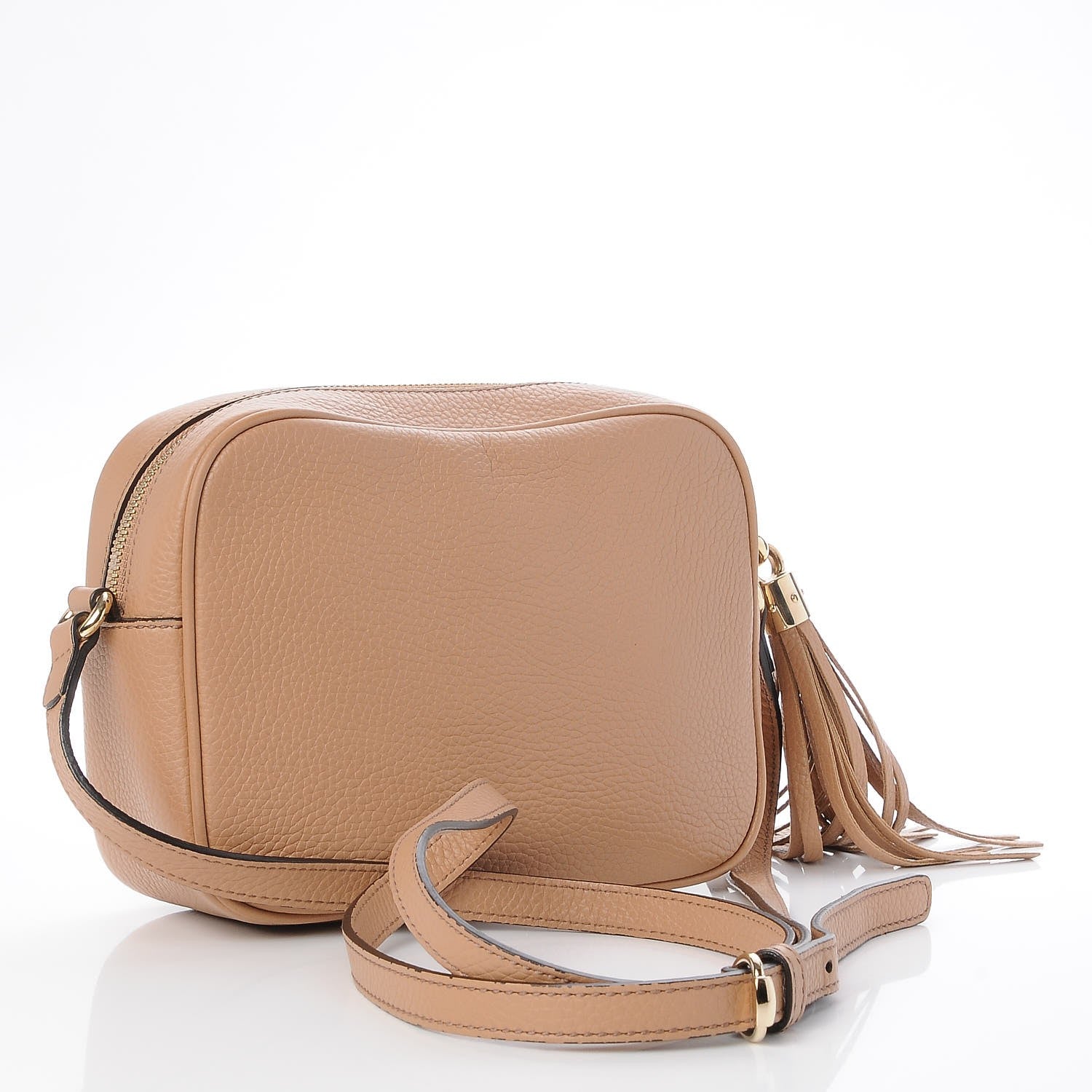 Gucci Pebbled Calfskin Small Soho Disco Bag Rose Beige 3 of 8