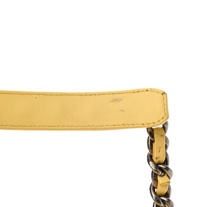 Chanel Tweed Quilted Medium Chanel 19 Flap Yellow Pink 12 of 12