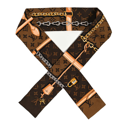 Louis Vuitton Silk Monogram Confidential Bandeau Brown 1 of 4