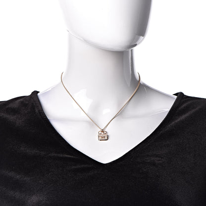 Hermes 18K Rose Gold Diamond Constance Amulette Pendant Necklace 2 of 7