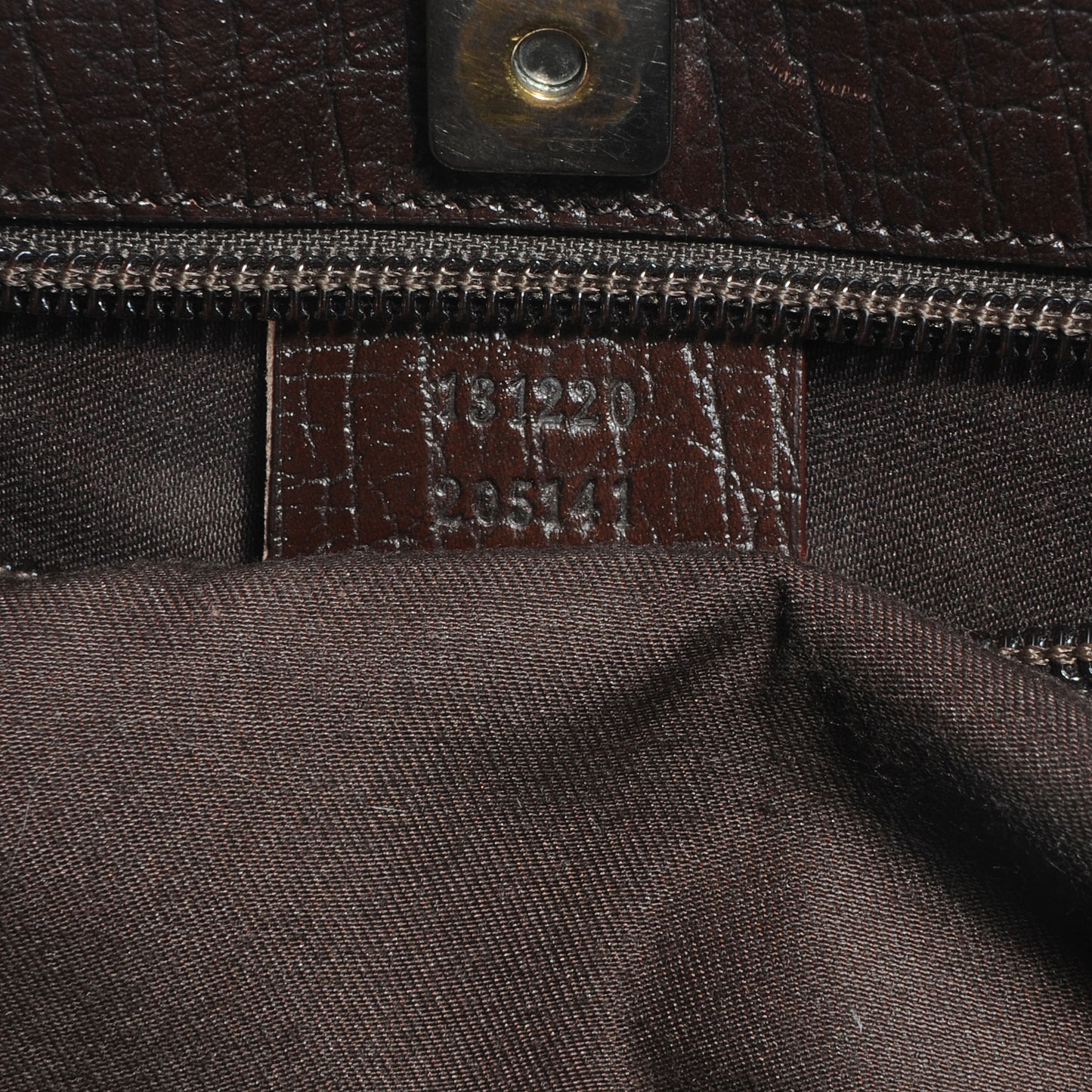 GG Plus Monogram Small Vertical Tote Dark Brown