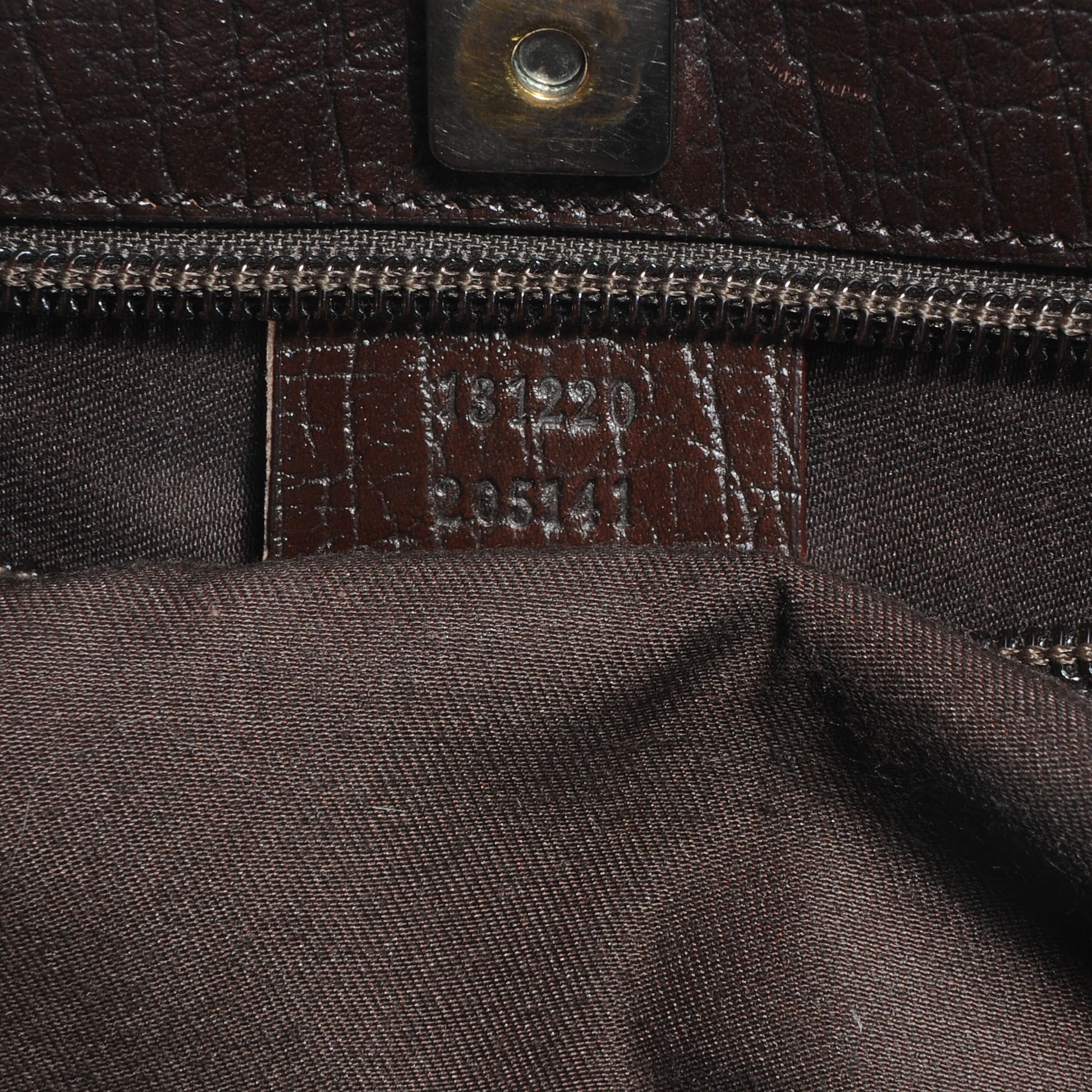 Gucci GG Plus Monogram Small Vertical Tote Dark Brown 7 of 7