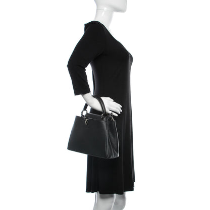Louis Vuitton Taurillon Capucines BB Black 3 of 10