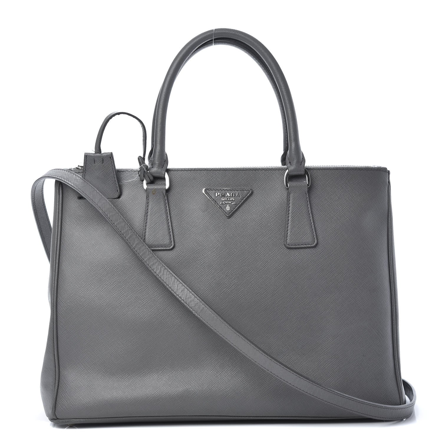 Prada Saffiano Medium Galleria Double Zip Tote Marmo 1 of 19