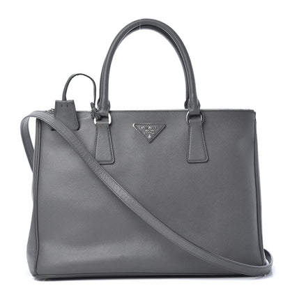Prada Saffiano Medium Galleria Double Zip Tote Marmo 1 of 19