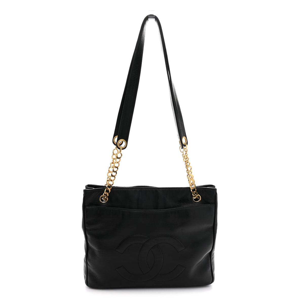 Chanel Lambskin CC Shoulder Bag Black 1 of 14