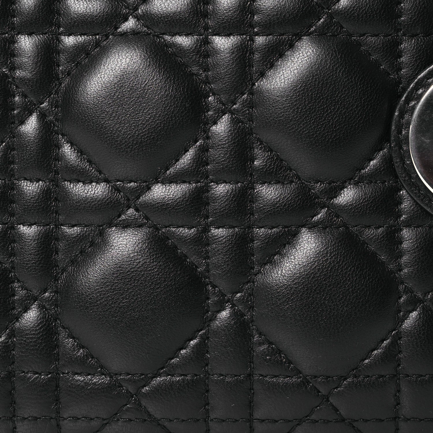 Christian Dior Lambskin Cannage Mini Lady Dior Black 8 of 21