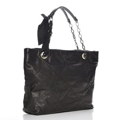Lanvin Lambskin Quilted Large Amelia Tote Black 3 of 6