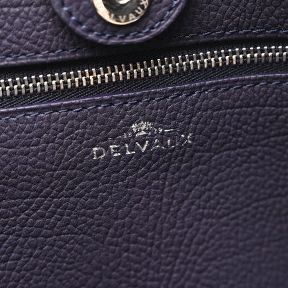 Delvaux Grained Calfskin Le Pin Tote Indigo 7 of 13