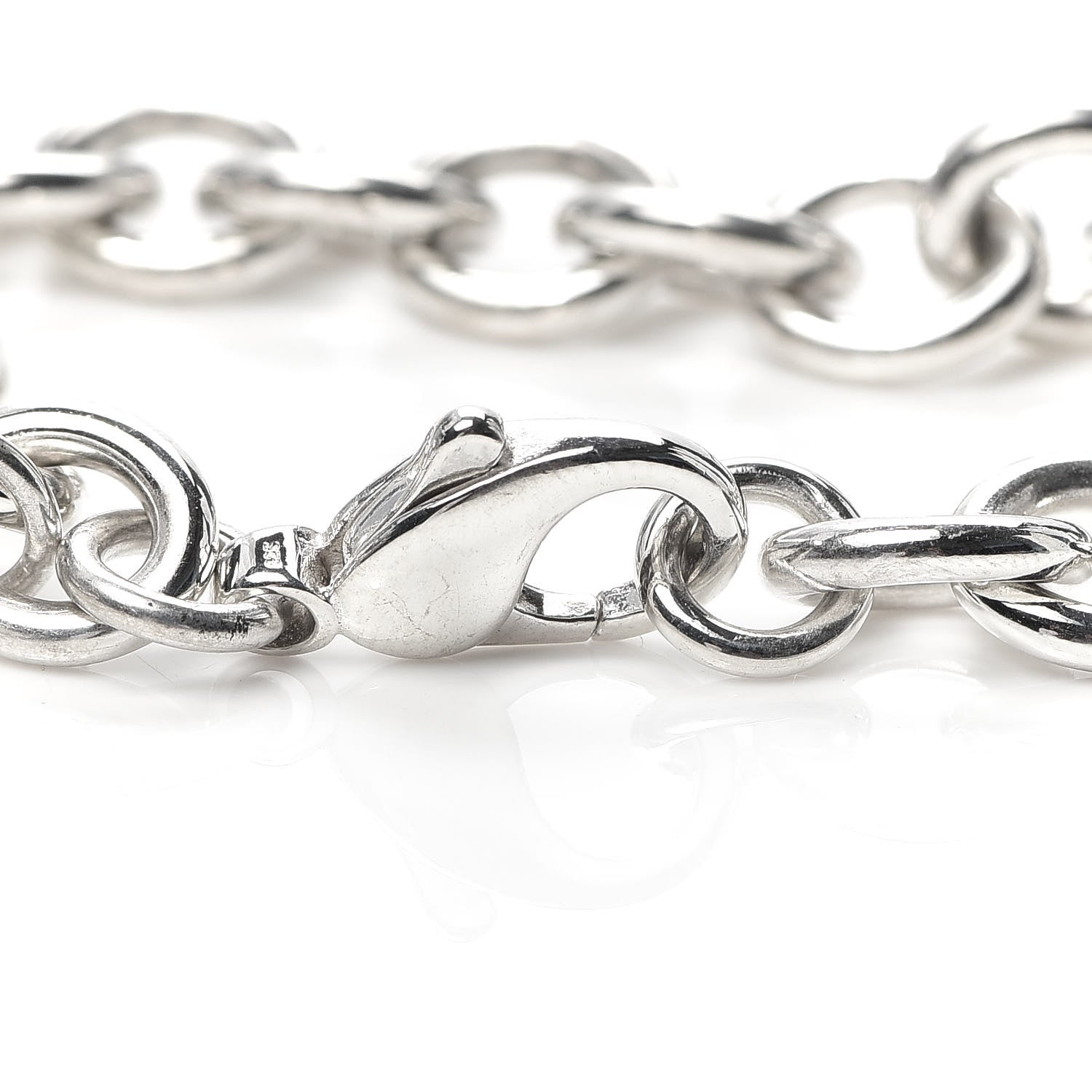 Tiffany Sterling Silver Flower Charm Bracelet 4 of 5