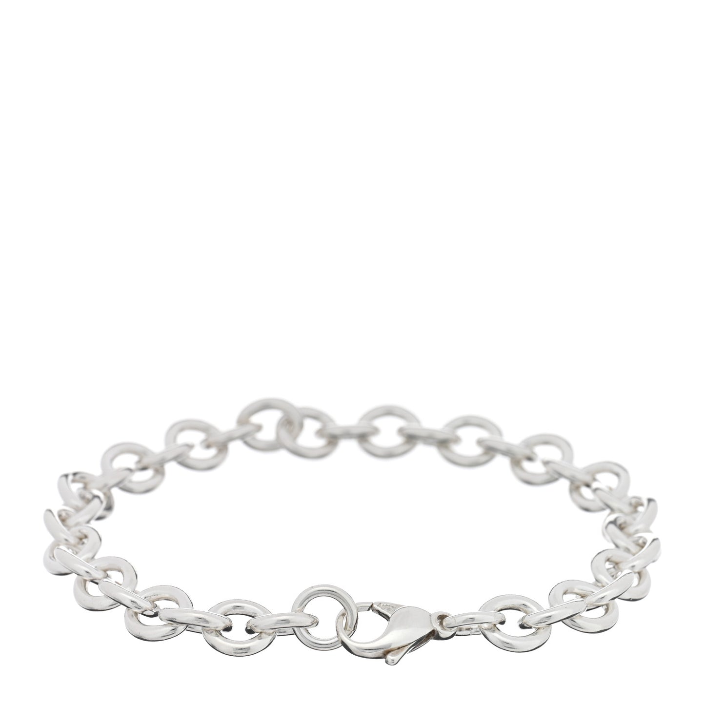 Sterling Silver Round Chain Link Bracelet