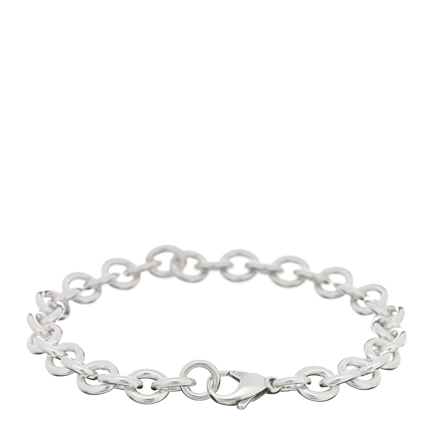 Tiffany Sterling Silver Round Chain Link Bracelet 2 of 3