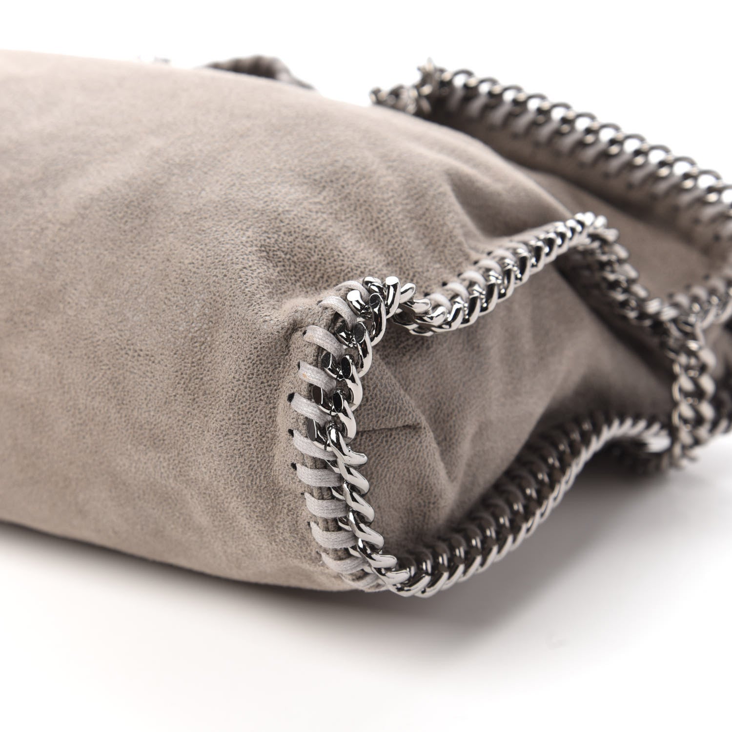 Stella McCartney Shaggy Deer Falabella Fold Over Tote Grey 7 of 9