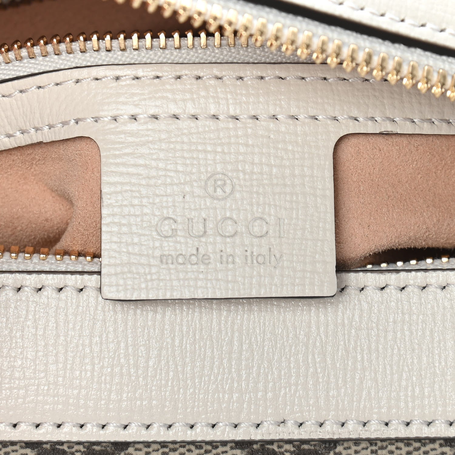 Gucci GG Supreme Monogram Small Horsebit 1955 Shoulder Bag Beige Mystic White 6 of 9