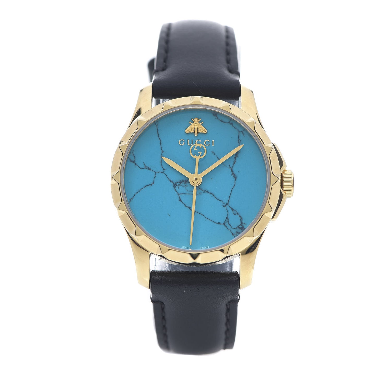 Stainless Steel Calfskin 27mm G-Timeless Quartz Watch Turquoise