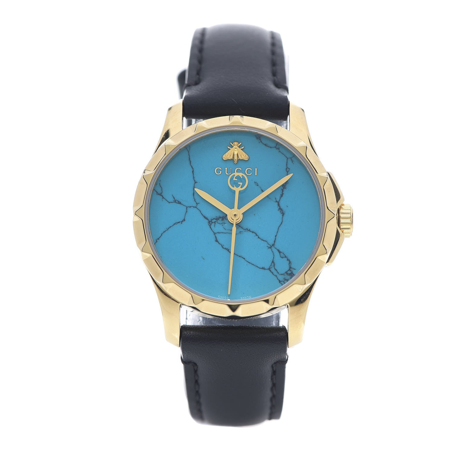 Gucci Stainless Steel Calfskin 27mm G-Timeless Quartz Watch Turquoise 1 of 6