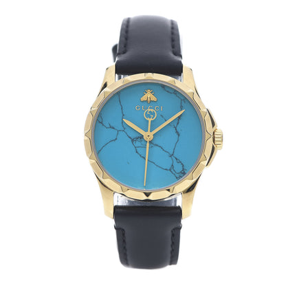 Gucci Stainless Steel Calfskin 27mm G-Timeless Quartz Watch Turquoise 1 of 6