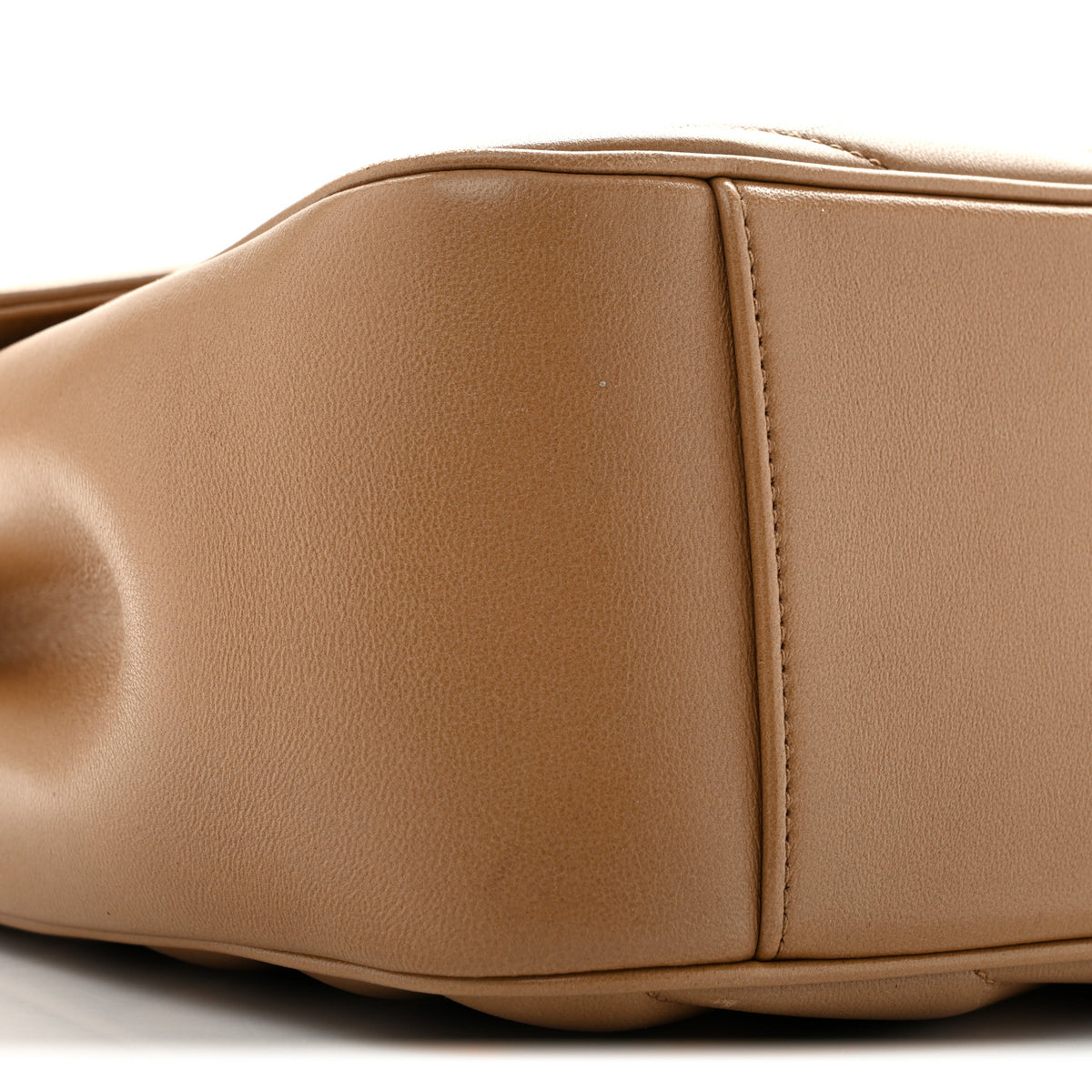 Lambskin Chevron Quilted Large LouLou Natural Tan