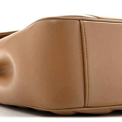 Saint Laurent Lambskin Chevron Quilted Large LouLou Natural Tan 10 of 15