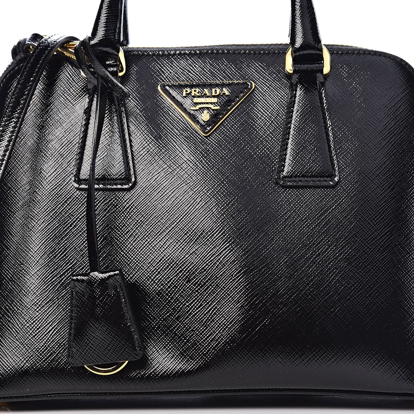 Saffiano Vernice Small Promenade Tote Black